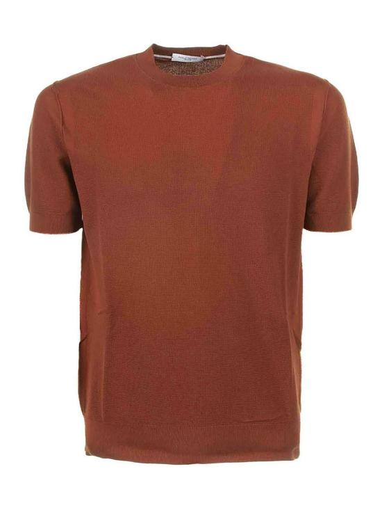  파올로 페코라 반팔 티셔츠 A021F1004526 Brown