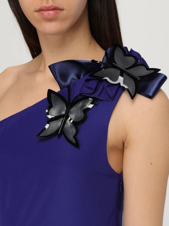 25SS 엠포리오 아르마니 롱 원피스 EW001536TE14039 UA044 Blue - EMPORIO ARMANI