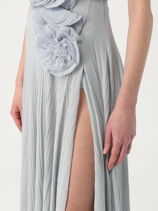 25FW 엘리자베타프랜치 롱 원피스 ABR22 A28 Gnawed Blue - ELISABETTA FRANCHI