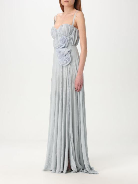 25FW 엘리자베타프랜치 롱 원피스 ABR22 A28 Gnawed Blue - ELISABETTA FRANCHI