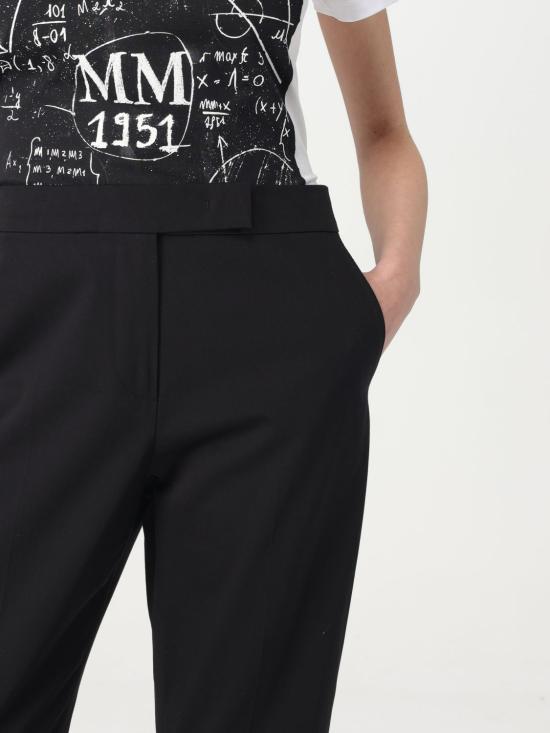 25FW 막스마라 스트레이트 팬츠 2511131072600 003 Black - MAX MARA