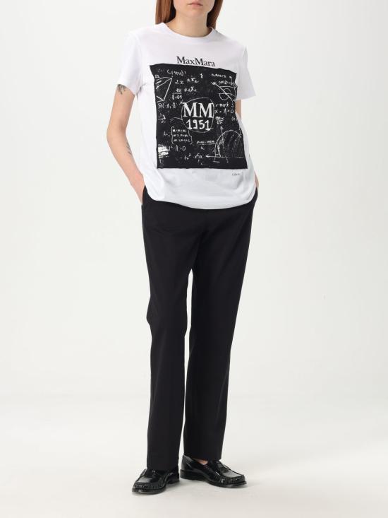 25FW 막스마라 스트레이트 팬츠 2511131072600 003 Black - MAX MARA