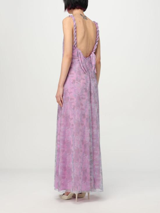 25SS 엠포리오 아르마니 롱 원피스 EW001543TE13530 F8074 Pink - EMPORIO ARMANI