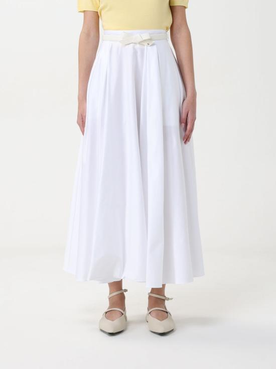 25FW 엘리자베타프랜치 롱 스커트 GO121 100 White