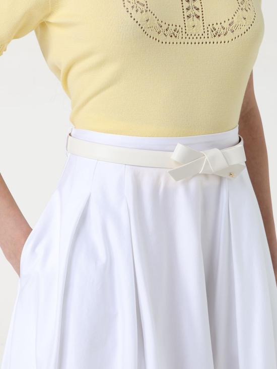 25FW 엘리자베타프랜치 롱 스커트 GO121 100 White - ELISABETTA FRANCHI