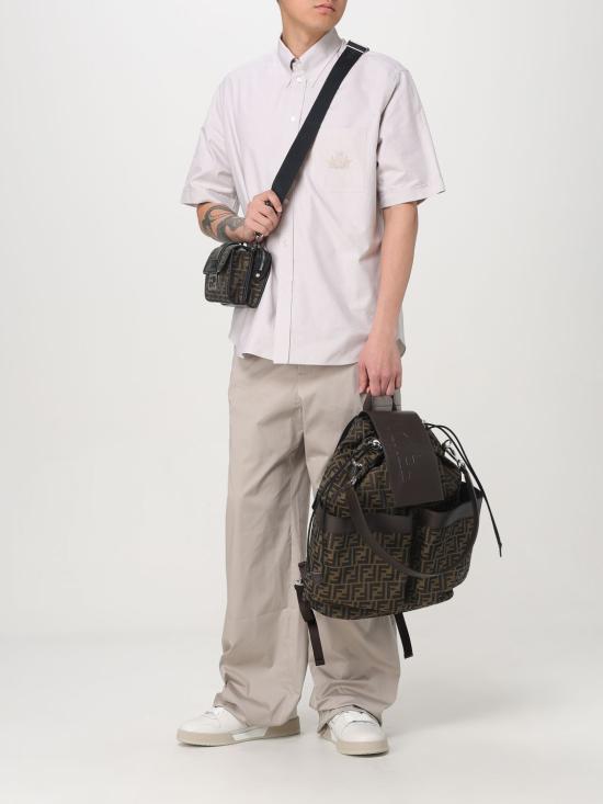 25FW 펜디 반팔 셔츠 FS1312AU70 F1LU2 Natural - FENDI