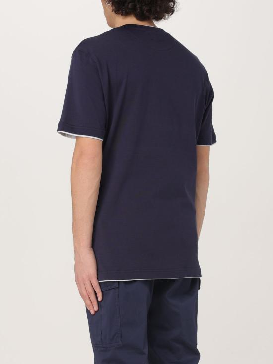 25FW 일레븐티 반팔 티셔츠 X75TSHH04TES0H077 11 13 Blue - ELEVENTY