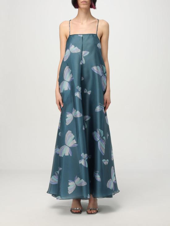 25SS 엠포리오 아르마니 롱 원피스 EW001541TE13440 P7003 Gnawed Blue