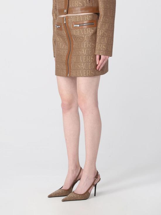 25FW 베르사체 숏 스커트 10109261A03315 2N740 Beige - VERSACE