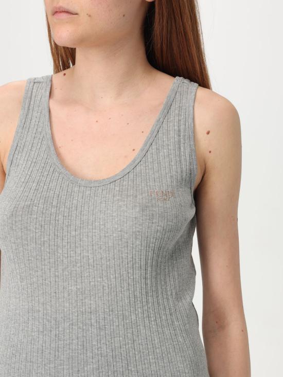 25SS 펜디 저지 탱크 탑  FS9720ASMJ F1RX3 Grey - FENDI