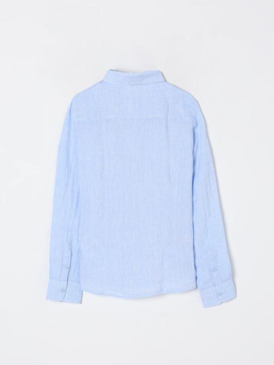 25FW [키즈] 엠포리오 아르마니 셔츠 8N4CJ93NEEZ 0744 Blue - EMPORIO ARMANI