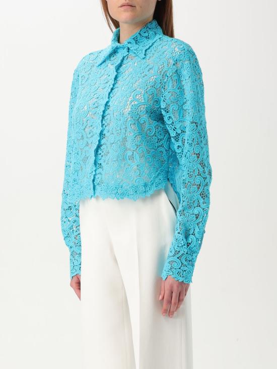 25SS 에르마노 설비노 블라우스 D464K615 HGJ 65123 Turquoise - ERMANNO SCERVINO