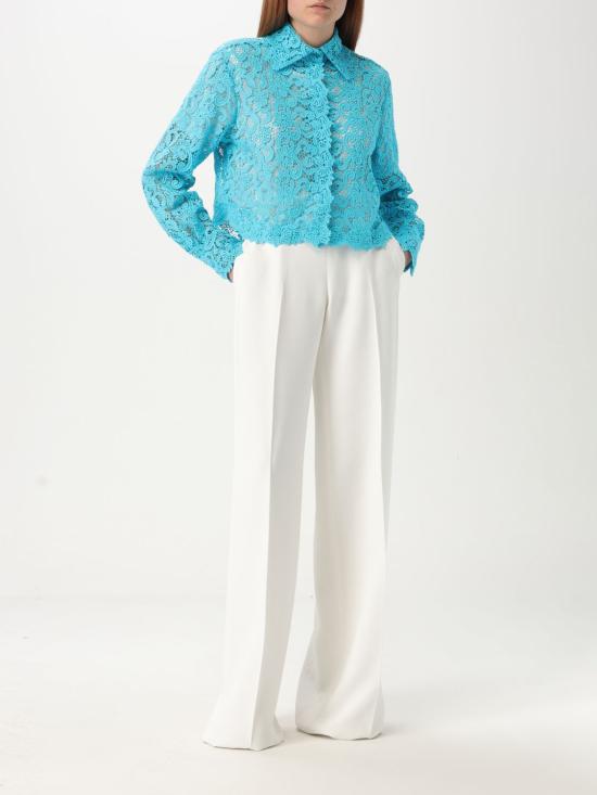 25SS 에르마노 설비노 블라우스 D464K615 HGJ 65123 Turquoise - ERMANNO SCERVINO