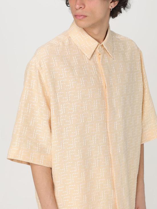 25FW 펜디 반팔 셔츠 FS1317AU6Y F0PKL Butter - FENDI