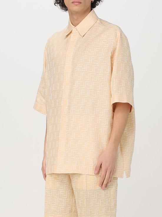 25FW 펜디 반팔 셔츠 FS1317AU6Y F0PKL Butter - FENDI