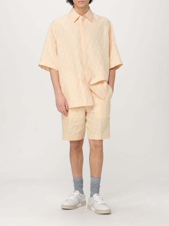 25FW 펜디 반팔 셔츠 FS1317AU6Y F0PKL Butter - FENDI