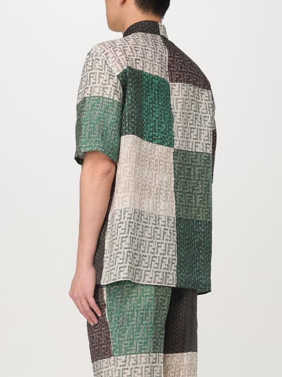 25FW 펜디 반팔 셔츠 FS0795AU73 F1RFY Beige - FENDI