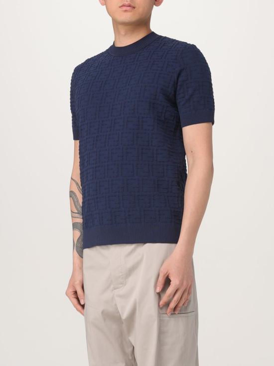 25FW 펜디 반팔 티셔츠 FZX051AU7O F0ZNZ Blue - FENDI