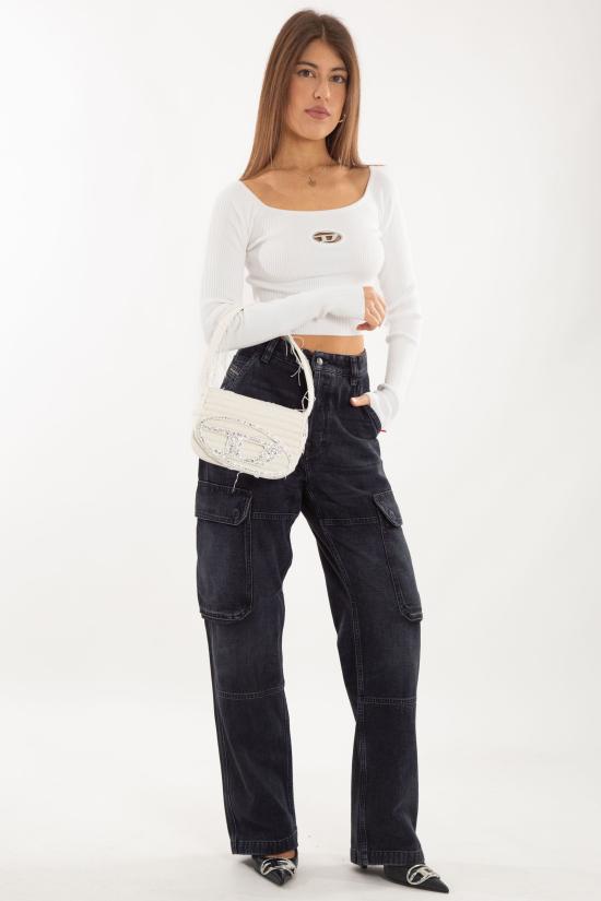 25SS 디젤 팬츠 A16356 007Z9 02 Black - DIESEL