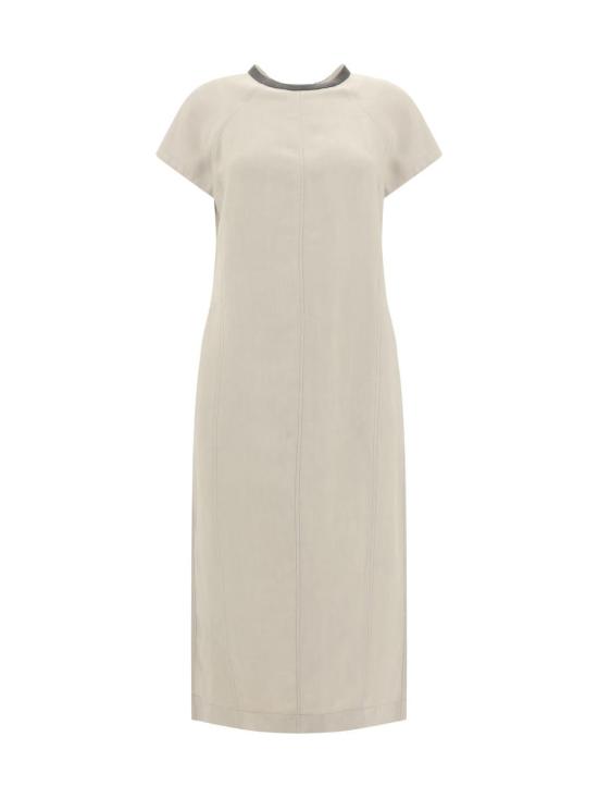 25SS 브루넬로 쿠치넬리 미디 원피스 MH126AHB51 C3095 Beige