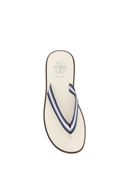 25SS 브루넬로 쿠치넬리 샌들 MZUNAVH328 CJR38 WHITE - BRUNELLO CUCINELLI