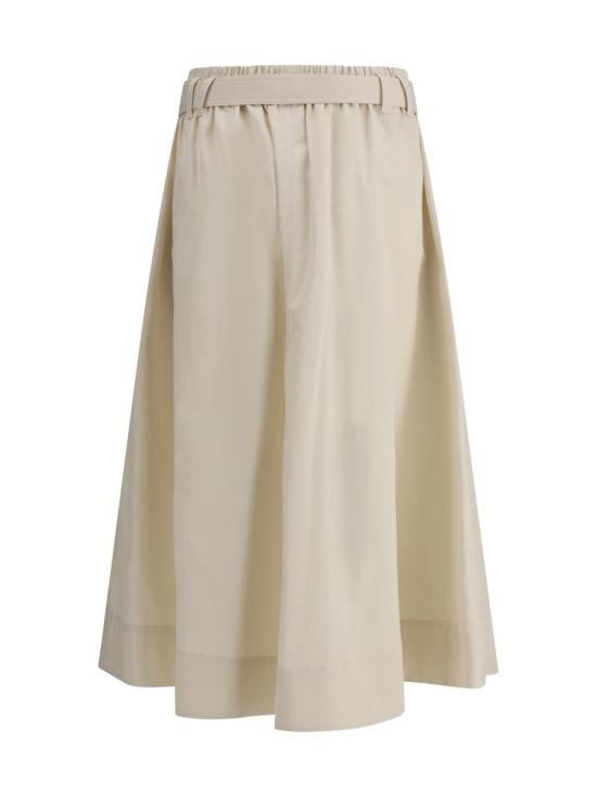 25SS 브루넬로 쿠치넬리 숏 스커트 ML138G3753 C9002 Beige - BRUNELLO CUCINELLI