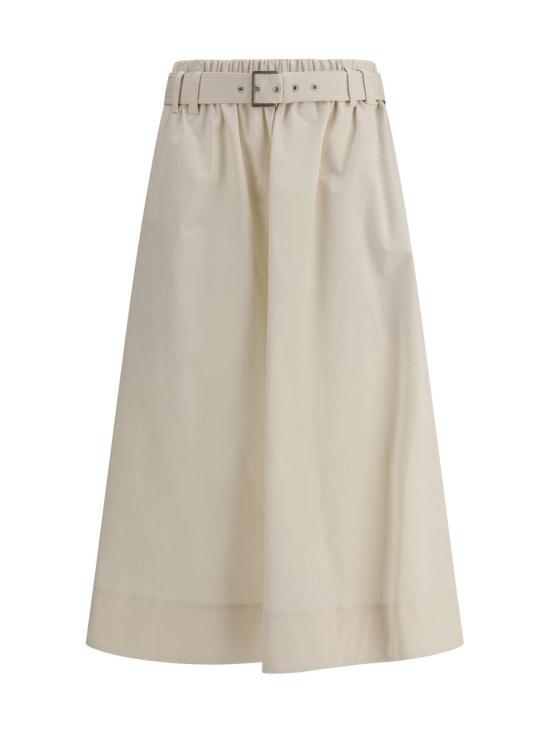 25SS 브루넬로 쿠치넬리 숏 스커트 ML138G3753 C9002 Beige