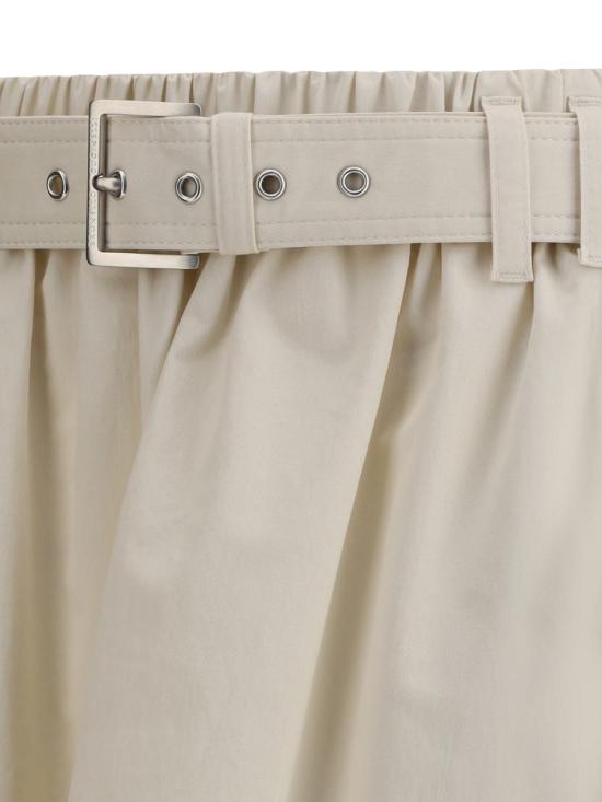 25SS 브루넬로 쿠치넬리 숏 스커트 ML138G3753 C9002 Beige - BRUNELLO CUCINELLI