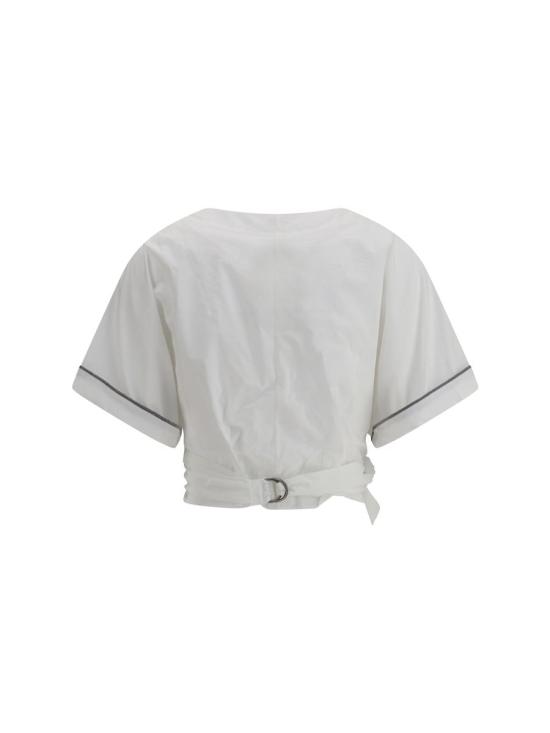 25SS 브루넬로 쿠치넬리 블라우스 M0F79FB206 C600 WHITE - BRUNELLO CUCINELLI