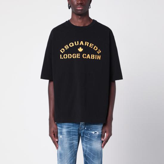 25SS 디스퀘어드2 반팔 티셔츠 S74GD1382S24583 Black