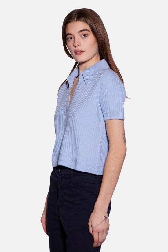  The Tile Club 반팔 티셔츠 타일 클럽 패러 폴로 스카이 블루 - THE TILE CLUB