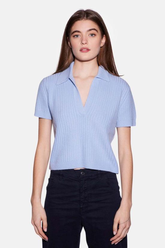  The Tile Club 반팔 티셔츠 타일 클럽 패러 폴로 스카이 블루 - THE TILE CLUB