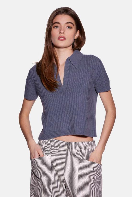  더 타일 클럽 반팔 티셔츠 타일 클럽 패러 반팔 폴로 스틸 그레이