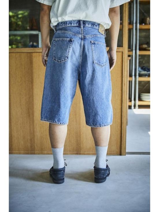  오어슬로우 데님 숏팬츠 Orslow 슈퍼 대드핏 반바지 데님 중고 - ORSLOW