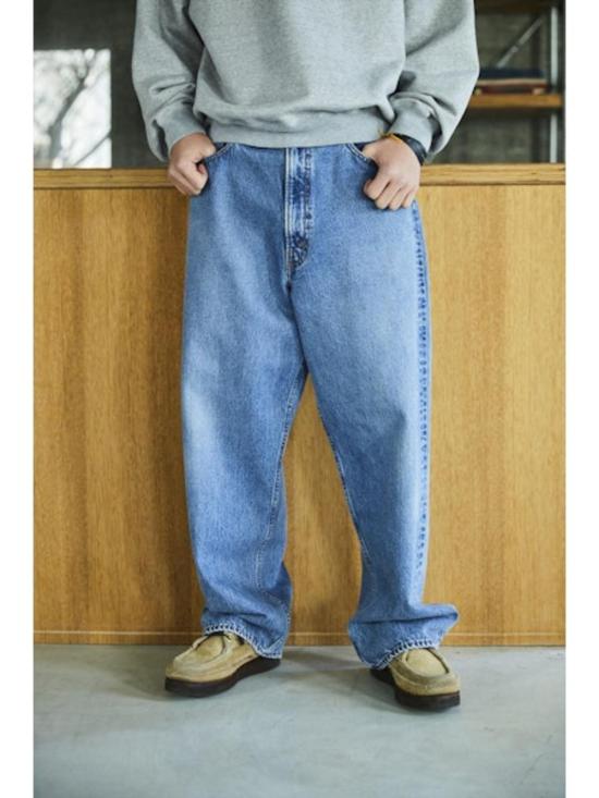  오어슬로우 데님 팬츠 Orslow 100 슈퍼 대드핏  데님 중고 95 - ORSLOW