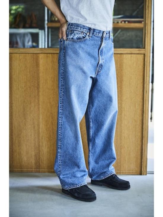  오어슬로우 데님 팬츠 Orslow 100 슈퍼 대드핏  데님 중고 95 - ORSLOW