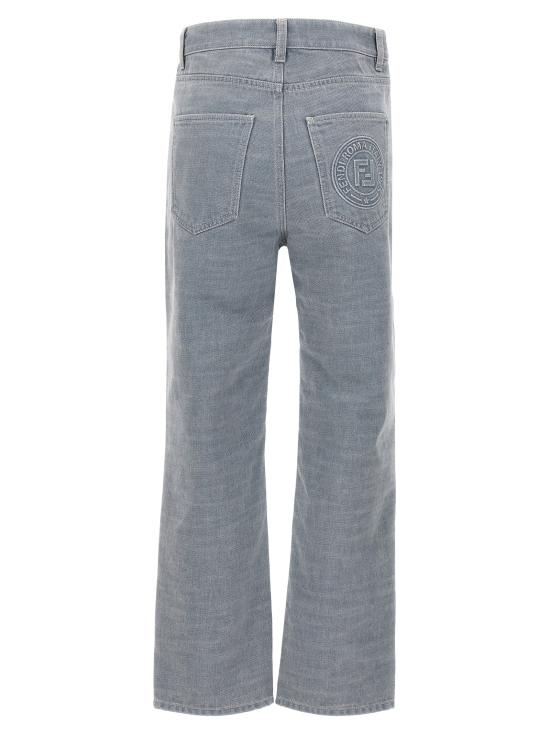 25FW 펜디 데님 팬츠 FLP864ASMBF1RX3 Gray - FENDI