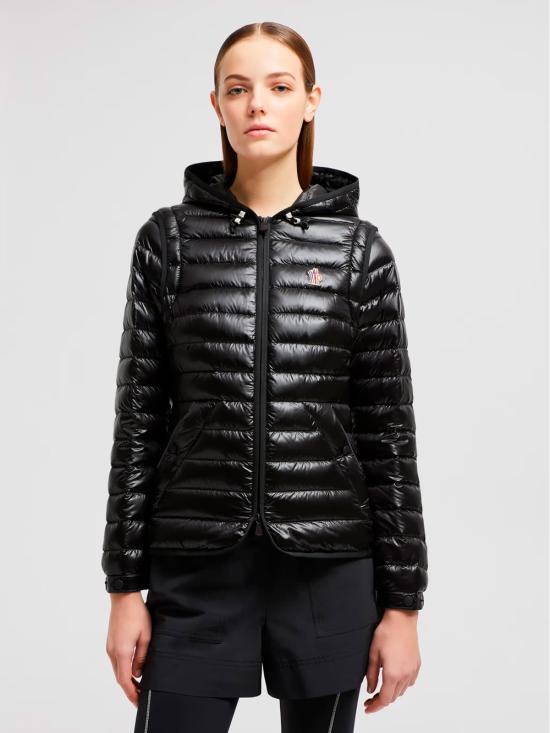 25SS 몽클레어 카루라 투인원 후드 쇼트 다운 자켓 1A00008 597X6 999 NERO - MONCLER