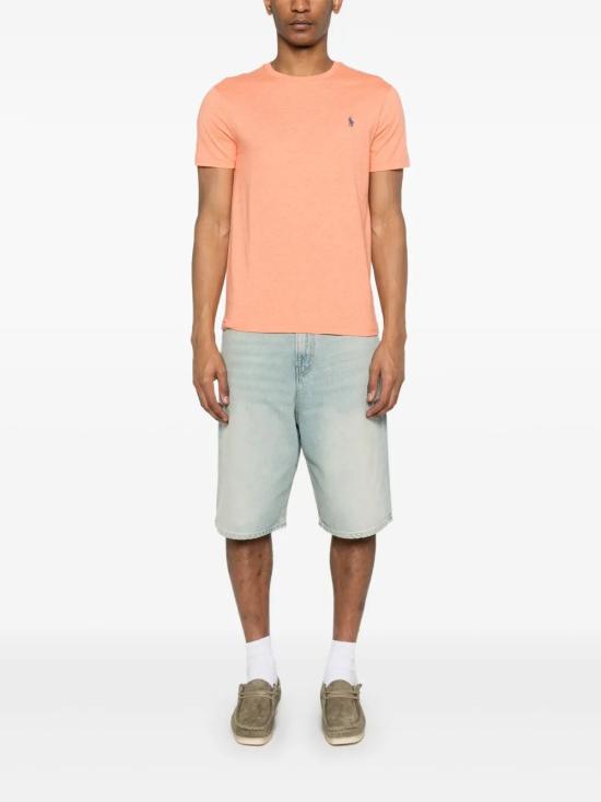 25SS 폴로 랄프로렌 포니로고 자수 반팔 티셔츠  710671438 368 ORANGE - POLO RALPH LAUREN