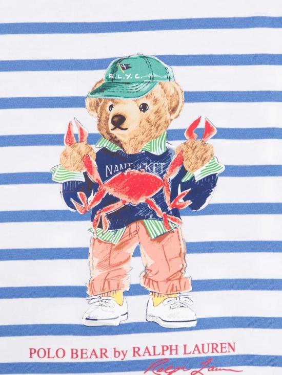 25SS [키즈] 랄프 로렌 티셔츠 322965904 001 BLUE WHITE - RALPH LAUREN