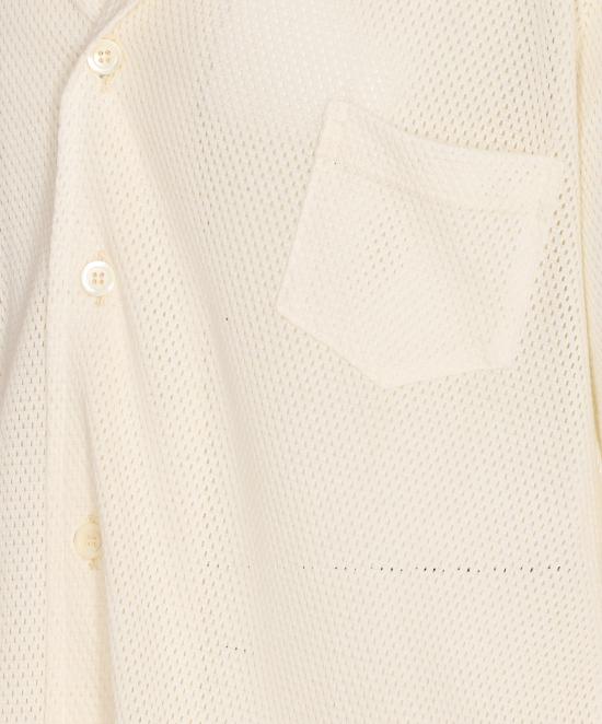 25SS 하울린 폴로 티셔츠 BASS CULTURE MESH ECRU White - HOWLIN