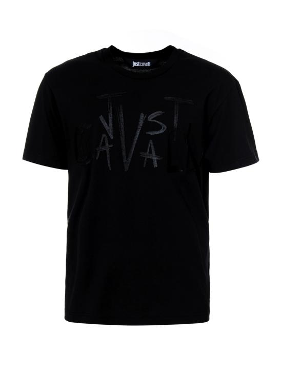 25SS 저스트까발리 반팔 티셔츠 78OAHT03 CJ500899 Black