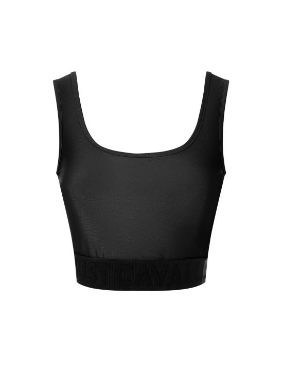 25SS 저스트까발리 민소매 티셔츠 78PAM204 J0108899 Black