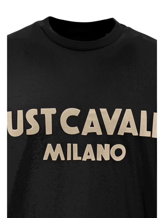 25SS 저스트까발리 반팔 티셔츠 78OAHT06 CJ500899 Black - JUST CAVALLI