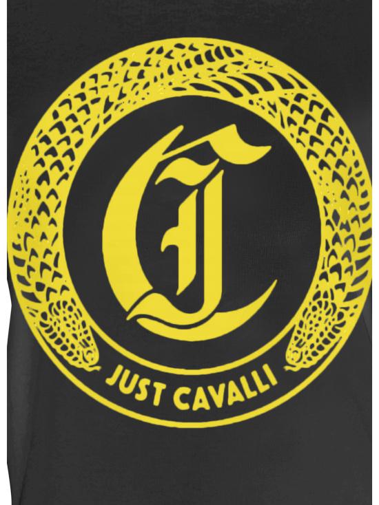 25SS 저스트까발리 반팔 티셔츠 78PAHT01 CJ500G89 Black - JUST CAVALLI