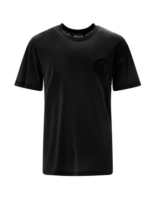 25SS 저스트까발리 반팔 티셔츠 78OAHT01 CJ500899 Black