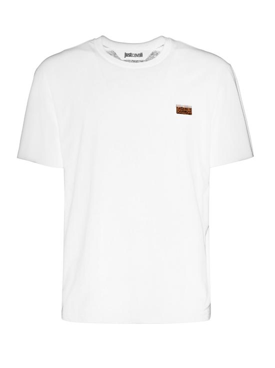 25SS 저스트까발리 반팔 티셔츠 78OAHE11 CJ110003 White