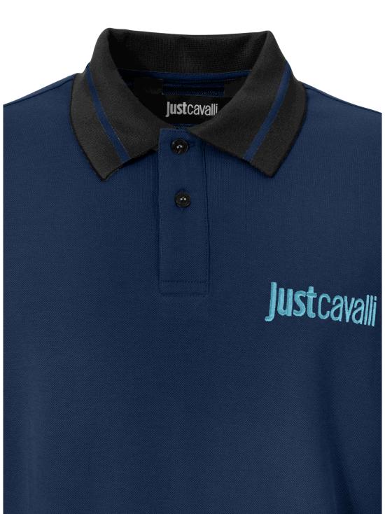 25SS 저스트까발리 폴로 티셔츠 78OAGT15 CJ506204 Blue - JUST CAVALLI