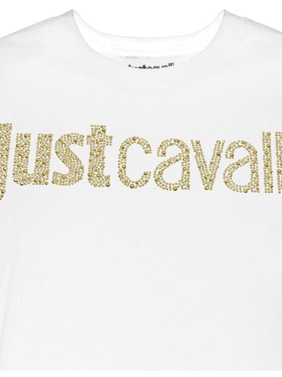 25SS 저스트까발리 반팔 티셔츠 78PAHE15 CJ110G03 White - JUST CAVALLI
