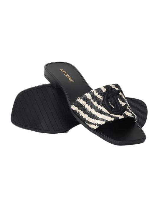 25SS 저스트까발리 뮬/슬리퍼 78RA3S91 ZSC05QC0 Black - JUST CAVALLI